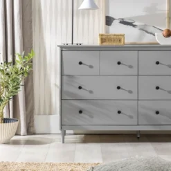 Stiva Classic Mid-Century Modern Horizontal 6 Drawer Dresser - Saracina Home 31 Stiva Classic Mid-Century Modern Horizontal 6 Drawer Dresser - Saracina Home -Furni Style Shop GUEST 03a1f54e 4537 4cfe 8b24 c78de9815ace