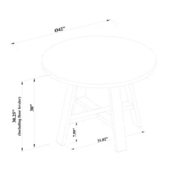 42" Linden Round Wood Dining Table - Threshold™ Designed With Studio McGee -Furni Style Shop GUEST 0c000735 3d37 445d 864f 66166a58d562