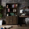 69.8" Tappan Bookcase With Cabinet Reclaimed Oak - HOMES: Inside + Out -Furni Style Shop GUEST 0e09f571 dbed 46e7 8ae5 ebfdd49ab40c
