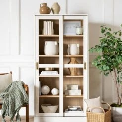 72" Promontory Cabinet With Sliding Doors - Threshold™ Designed With Studio McGee -Furni Style Shop GUEST 123e42a0 83f1 4a74 b01e b843c1da7645