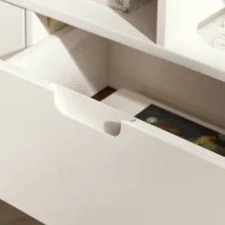 Cara Mid-Century Modern 3 Drawer Corner TV Stand For TVs Up To 58" - Saracina Home -Furni Style Shop GUEST 16e201fb 9ccb 410b bf1e 5d35f27bed39