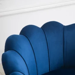 HomCom Elegant Velvet Upholstered Accent Leisure Club Chair With Gold Metal Legs -Furni Style Shop GUEST 17944fc6 ba91 4e26 a8d8 2453f7f19394