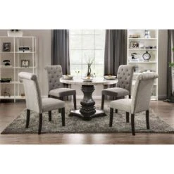 Buckley Round Dining Table White/Black - HOMES: Inside + Out -Furni Style Shop GUEST 17dd978a 28e1 4833 ade1 00d94cfb1beb