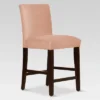 25" Velvet Parsons Counter Height Barstool Wood - Threshold™ -Furni Style Shop GUEST 19e5b944 d3af 44f3 81a3 1b933d94db5b