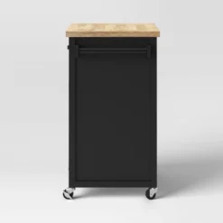 Windham Wood Top Kitchen Cart - Black - Threshold™ -Furni Style Shop GUEST 1cdd1e03 5571 4873 a483 1e00574e2a6f