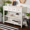 48" Farmhouse Solid Wood 2 Drawer Buffet White - Saracina Home -Furni Style Shop GUEST 1d1895cc bd54 42de 972d 25c485b1ba6c