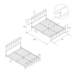 Waldorf Metal Bed - Room & Joy -Furni Style Shop GUEST 1d6d3952 641b 4796 9aef f458cb803853