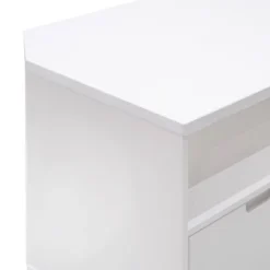 Cara Mid-Century Modern 3 Drawer Corner TV Stand For TVs Up To 58" - Saracina Home -Furni Style Shop GUEST 1db165e7 1371 42c2 8c66 4783766233cd