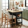Wood Kitchen Island Table With Storage Black/Natural - Hearth & Hand™ With Magnolia -Furni Style Shop GUEST 1e1521c3 b731 4f48 8402 59d4d271afb3