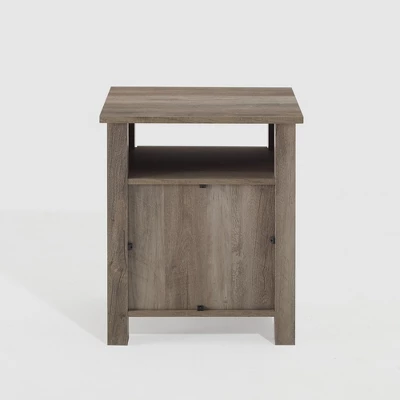 Transitional Classic Windowpane Storage Side Table - Saracina Home 6 Transitional Classic Windowpane Storage Side Table - Saracina Home - Image 4