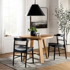 42" Linden Round Wood Dining Table - Threshold⢠Designed With Studio McGee