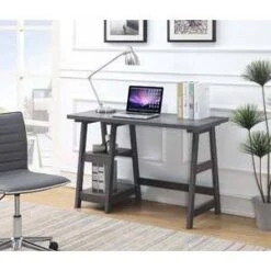 Designs2Go Trestle Desk With Shelves - Breighton Home -Furni Style Shop GUEST 204091a6 35d3 4bb3 97d7 19aa8bbaacad