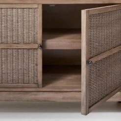 Brandeis Woven TV Stand For TVs Up To 60" Brown - Threshold™ Designed With Studio McGee -Furni Style Shop GUEST 207e0e77 d234 4ee8 8261 19fba8aebd36