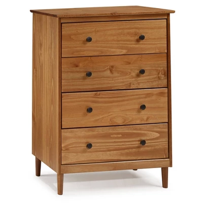 Stiva Classic Mid-Century Modern Vertical 4 Drawer Dresser - Saracina Home 4 Stiva Classic Mid-Century Modern Vertical 4 Drawer Dresser - Saracina Home - Image 2
