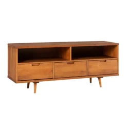 Cara Mid-Century Modern 3 Drawer TV Stand For TVs Up To 65" - Saracina Home 37 Cara Mid-Century Modern 3 Drawer TV Stand For TVs Up To 65" - Saracina Home -Furni Style Shop GUEST 241ada7f b656 42b7 bb94 c1208b3efb6f