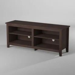 Transitional 4 Cubby Wood Open Storage TV Stand For TVs Up To 65"- Saracina Home 24 Transitional 4 Cubby Wood Open Storage TV Stand For TVs Up To 65"- Saracina Home -Furni Style Shop GUEST 26e980c1 ccaf 4dd9 90f1 a41ebb526357
