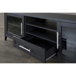 Espresso Finished 1 Drawer TV Stand For TVs Up To 70" Dark Brown - Baxton Studio -Furni Style Shop GUEST 28cc8527 7a62 4250 970f 6db24e632481