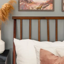 Boho Solid Wood Spindle Platform Bed - Saracina Home -Furni Style Shop GUEST 2e030a6f 4f27 4e38 93bf c028f836cd37