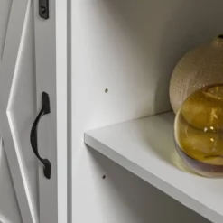 Transitional Sliding Barndoor Highboy TV Stand For TVs Up To 58" - Saracina Home -Furni Style Shop GUEST 2ec80a84 9305 4427 a645 b2081089efba