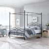 Queen Earhart Traditional Iron Canopy Bed - Christopher Knight Home -Furni Style Shop GUEST 30f129bf 5646 4bdf 9070 2f7499624856