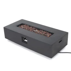 Pismo 5pc Aluminum Chat Set With Fire Pit - Silver/Dark Gray - Christopher Knight Home -Furni Style Shop GUEST 31fc05de ca32 4480 af2b d09739089211