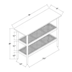 Wood & Cane Console Table - Hearth & Hand™ With Magnolia -Furni Style Shop GUEST 3227c679 bb9c 4409 85d4 8475b7a72706