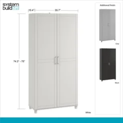 Welby 36" Utility Storage Cabinet - Room & Joy 22 Welby 36" Utility Storage Cabinet - Room & Joy -Furni Style Shop GUEST 333a5c90 ad1e 477d 8933 ef9a68012216