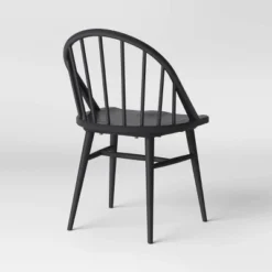 2pk Adwolf Rounded Spindle Dining Chairs Black - Threshold™ -Furni Style Shop GUEST 3349c84d 67f7 4df0 bbc1 7211fcfc09d1