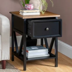 Set Of 2 Farmhouse Single Drawer V Frame Nightstands - Saracina Home 19 Set Of 2 Farmhouse Single Drawer V Frame Nightstands - Saracina Home -Furni Style Shop GUEST 37e94c5e 823d 4fff b6b8 c64e0f45834b