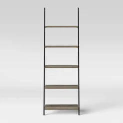72" Loring 5 Shelf Leaning Bookshelf - Threshold™ -Furni Style Shop GUEST 3b2af214 2cb4 4112 aa0d 454af67e18fa