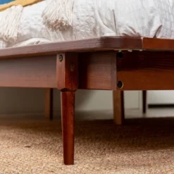 Boho Solid Wood Spindle Platform Bed - Saracina Home -Furni Style Shop GUEST 3eed612c 8a92 4ef4 835b fe0d274d907d