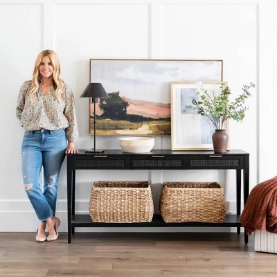 East Bluff Woven Drawer Console Table - Threshold™ Designed With Studio McGee 11 East Bluff Woven Drawer Console Table - Threshold™ Designed With Studio McGee - Image 9