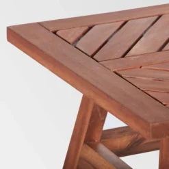 Slatted Chevron Acacia Wood Patio Side Table - Saracina Home 10 Slatted Chevron Acacia Wood Patio Side Table - Saracina Home -Furni Style Shop GUEST 405dd1a7 7fc5 41a0 9c36 7e6de1a864e0