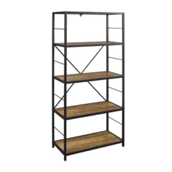 63" 4 Shelf Industrial Transitional Tall Bookshelf - Saracina Home -Furni Style Shop GUEST 43f6ae14 00e5 4498 b215 cdae8a95d4c2