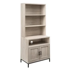 64.12" Orin Modern 2 Door Bookshelf Hutch - Saracina Home -Furni Style Shop GUEST 4533baad 7e0e 473b a184 41d33d5548af