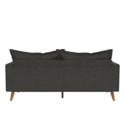 Maryan Pillowback Wood Stretcher Sofa Gray Linen - Room & Joy -Furni Style Shop GUEST 4538ad06 746c 4572 997f 4006936256c1