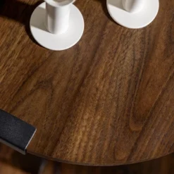 Wrightson Urban Industrial Faux Wrap Leg Round Side Table - Saracina Home -Furni Style Shop GUEST 456673d7 f467 4828 bd8a ae55f8658639