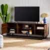 2 Door Mid-Century Modern Wood Storage TV Stand For TVs Up To 80" - Saracina Home 1 2 Door Mid-Century Modern Wood Storage TV Stand For TVs Up To 80" - Saracina Home -Furni Style Shop GUEST 483698e6 5ac0 4765 b2c6 06165d910486