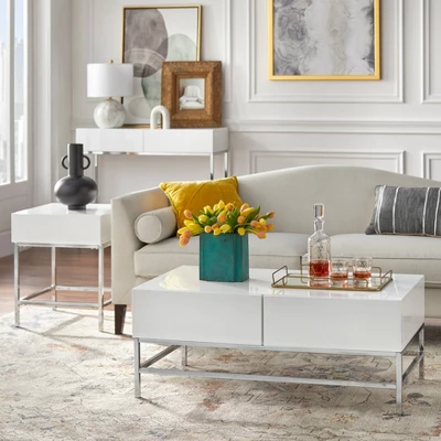 Lewis Modern Sofa Table White - Buylateral 5 Lewis Modern Sofa Table White - Buylateral - Image 3