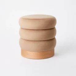 Clarkdale Channel Tufted Ottoman With Wood Base - Threshold™ Designed With Studio McGee -Furni Style Shop GUEST 49c40f06 ce24 490b b665 fce10ad00f8a