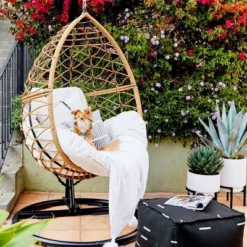 Britanna Patio Hanging Egg Chair - Natural - Opalhouse™ 11 Britanna Patio Hanging Egg Chair - Natural - Opalhouse™ -Furni Style Shop GUEST 4b072736 06c1 4fa1 8662 422f2020ef23
