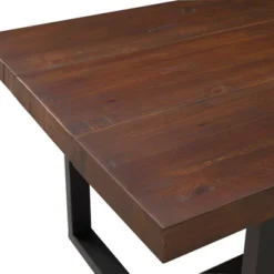 72" Modern Farmhouse Solid Wood Distressed Plank Top Dining Table - Saracina Home -Furni Style Shop GUEST 4c7771cf 0134 4e60 af5f adf6bf8766c0