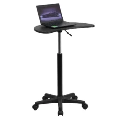Emma And Oliver Sit To Stand Mobile Laptop Computer Desk - Portable Rolling Standing Desk -Furni Style Shop GUEST 4cd1cdb9 b7be 4966 8c1d 445afd08e0f9