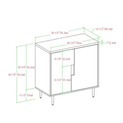 Modern Accent Cabinet With Color Pop Interior - Saracina Home -Furni Style Shop GUEST 5086d616 ad3e 40ba bca2 a4861a7e7a12