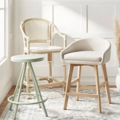 Parksley Rattan And Woven Counter Height Barstool White - Threshold™ 9 Parksley Rattan And Woven Counter Height Barstool White - Threshold™ -Furni Style Shop GUEST 51f30ece 4c8b 4fcf 8461 e948b9e3ffda