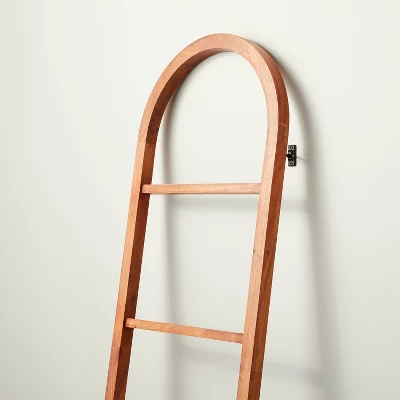 6' Arched Wood Throw Blanket Ladder Brown - Hearth & Hand™ With Magnolia 4 6' Arched Wood Throw Blanket Ladder Brown - Hearth & Hand™ With Magnolia - Image 2
