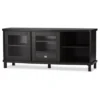Walda Wood Cabinet With 2 Sliding Doors And 1 Drawer TV Stand For TVs Up To 60" Dark Brown/Gray - Baxton Studio 2 Walda Wood Cabinet With 2 Sliding Doors And 1 Drawer TV Stand For TVs Up To 60" Dark Brown/Gray - Baxton Studio -Furni Style Shop GUEST 52e6c1a5 581e 4234 a534 2d067179cc34