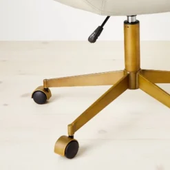 Mahonia Faux Leather Office Chair Cream/Aged Brass - Opalhouse™ Designed With Jungalow™ 12 Mahonia Faux Leather Office Chair Cream/Aged Brass - Opalhouse™ Designed With Jungalow™ -Furni Style Shop GUEST 54b73936 5a21 4274 b154 b09db58cca94