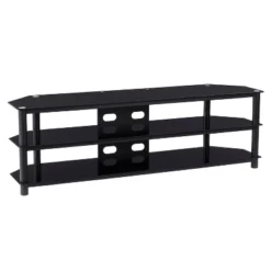Travers Open Shelves TV Stand For TVs Up To 82" Black - CorLiving 15 Travers Open Shelves TV Stand For TVs Up To 82" Black - CorLiving -Furni Style Shop GUEST 54f85528 267a 418b bedf 533a44ec7149