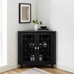 2 Door Corner Accent Cabinet With Fretwork Doors - Saracina Home 18 2 Door Corner Accent Cabinet With Fretwork Doors - Saracina Home -Furni Style Shop GUEST 56432bd0 d98d 41c7 8ca0 8e740f3e8fc7